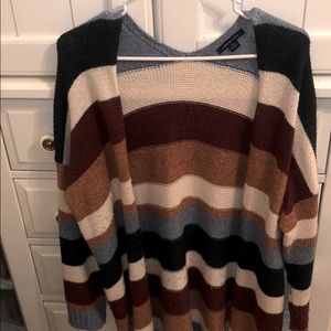 American Eagle Striped Cardigan